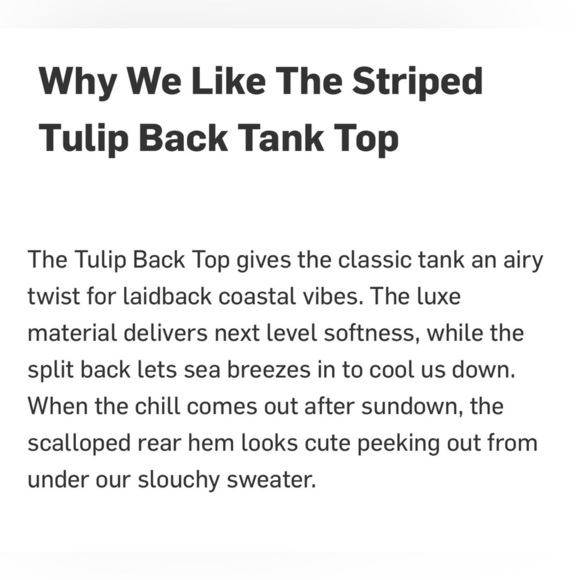 Marine Layer Striped Sleeveless Top, Tulip Back, Navy Blue/White, Lightweight,XL - Picture 15 of 16